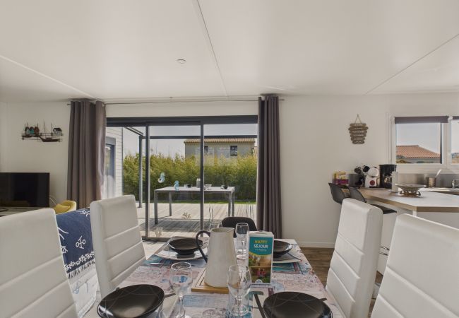 Chalet en Bretignolles-sur-Mer - Chalet para 6 - Piscina climatizada - Terraza Chalet en Bretignolles-sur-Mer - Chalet para 6 - Piscina climatizada - Terraza