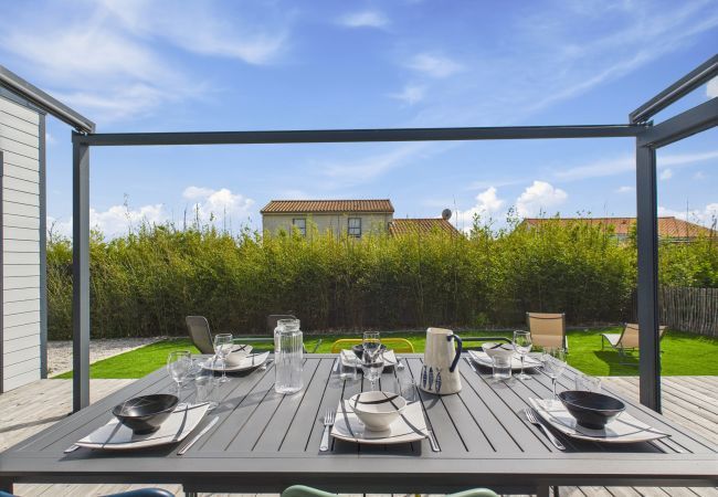 Chalet en Bretignolles-sur-Mer - Chalet para 6 - Piscina climatizada - Terraza Chalet en Bretignolles-sur-Mer - Chalet para 6 - Piscina climatizada - Terraza