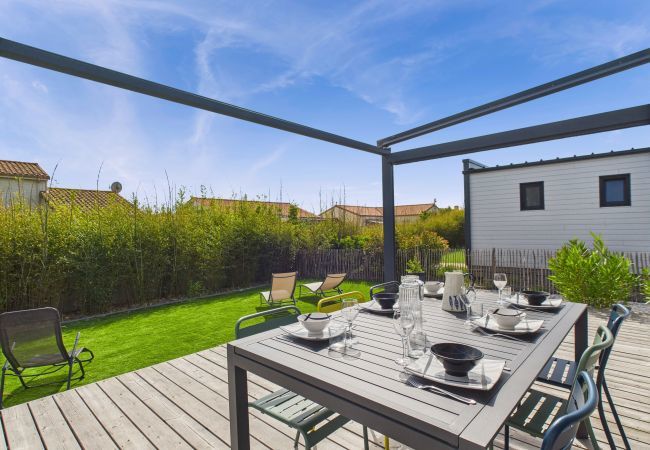 Chalet en Bretignolles-sur-Mer - Chalet para 6 - Piscina climatizada - Terraza Chalet en Bretignolles-sur-Mer - Chalet para 6 - Piscina climatizada - Terraza