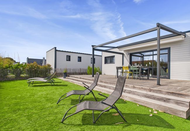 Chalet en Bretignolles-sur-Mer - Chalet para 6 - Piscina climatizada - Terraza Chalet en Bretignolles-sur-Mer - Chalet para 6 - Piscina climatizada - Terraza