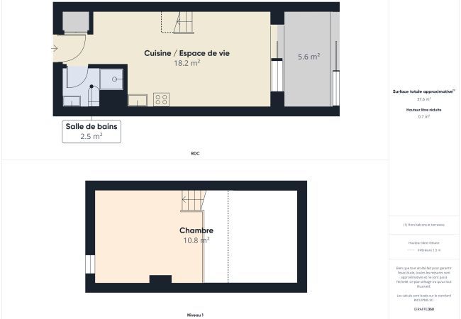 Estudio en Longeville-sur-Mer - 50 m de la playa - Piso para 5 - Terraza Estudio en Longeville-sur-Mer - 50 m de la playa - Piso para 5 - Terraza