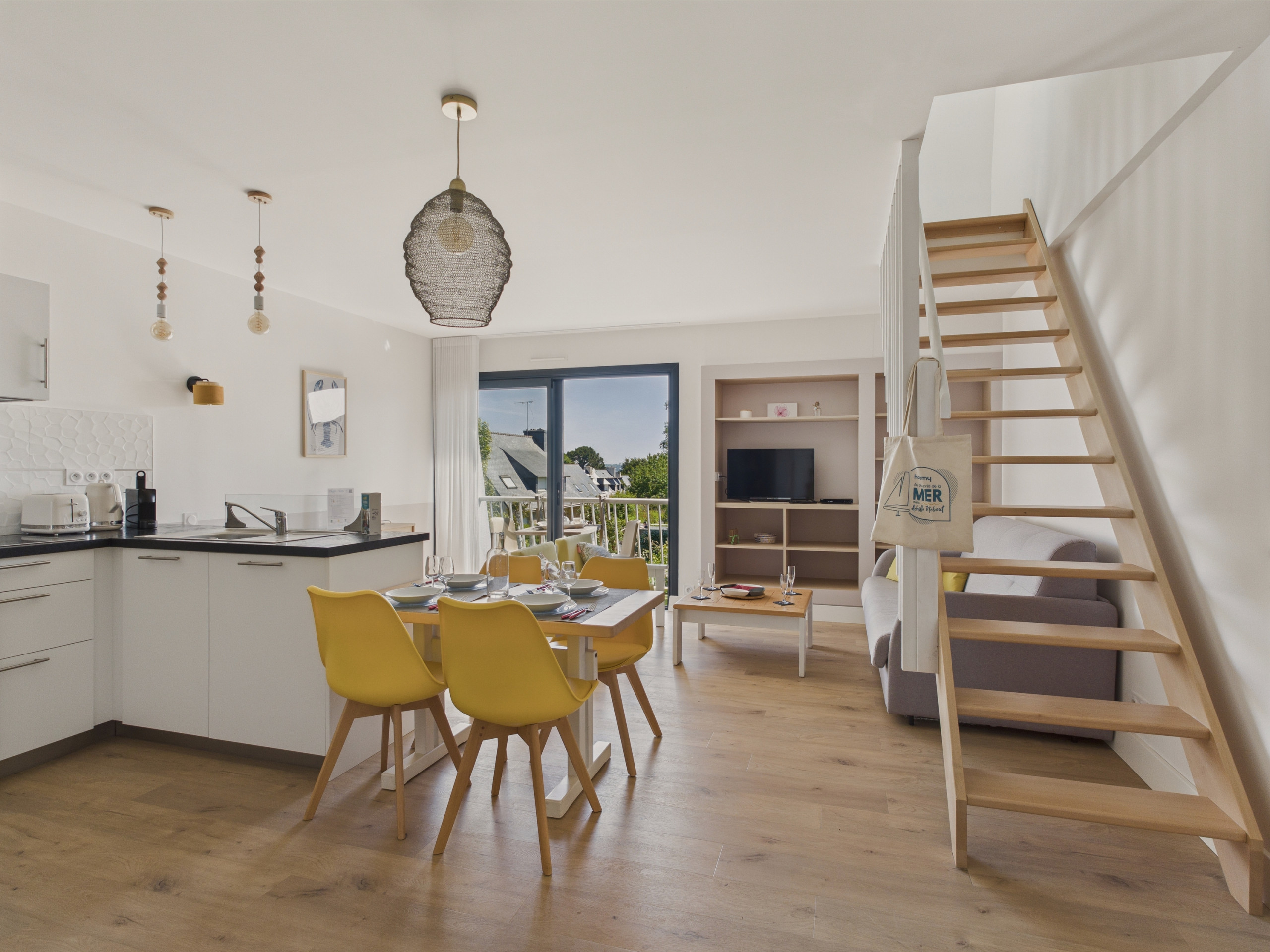 Apartamento en Fouesnant - A 300 m de la playa – Apart para 4 con balcón