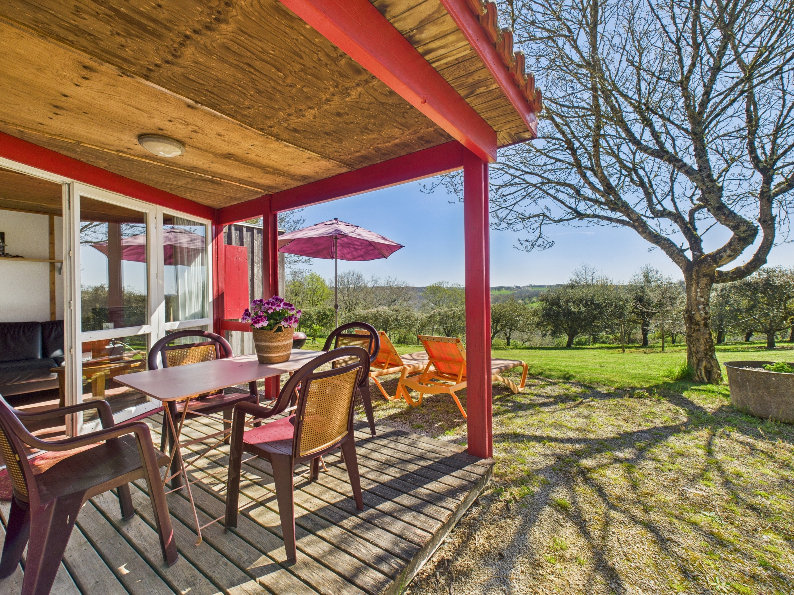Chalet en Salignac-Eyvigues - Chalet La Brousse para 5 personas con piscina