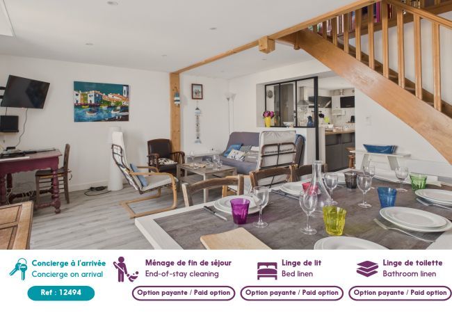 Casa en Pornichet - Les Chardons, acceso a la playa, 4 adultos 1 niño Casa en Pornichet - Les Chardons, acceso a la playa, 4 adultos 1 niño