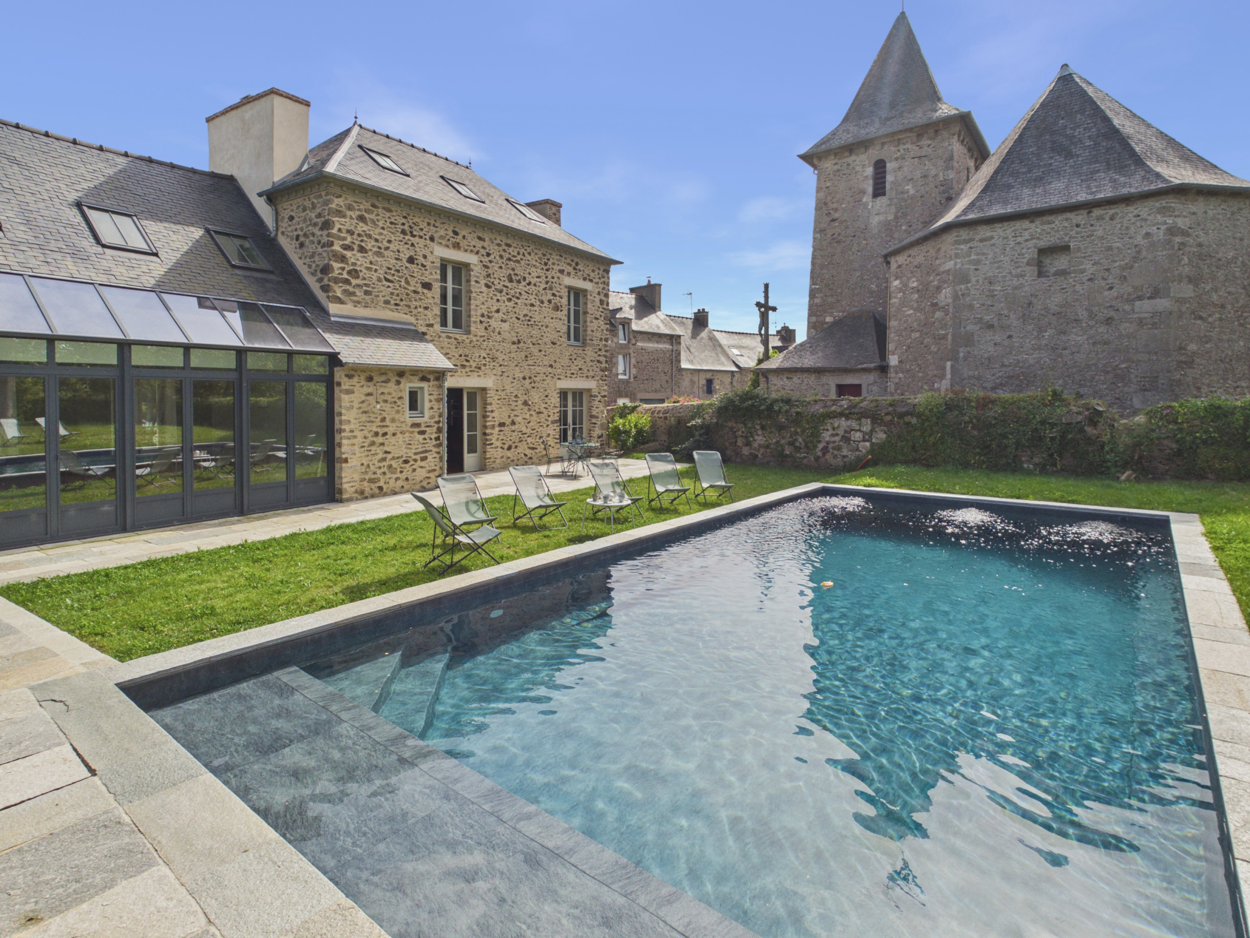 Casa en Tréméreuc - Casa para 12 con amplio jardín y piscina