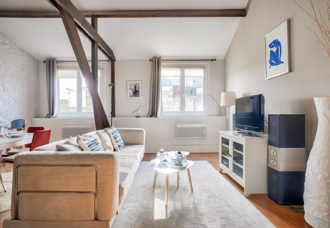 Apartamento en Dinard - Playa a 400 m, centro de Dinard, alojamiento para 3