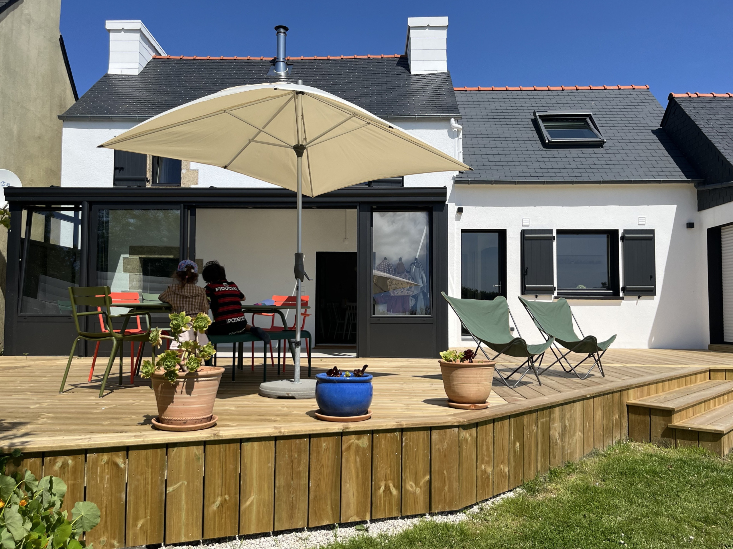 Casa en Plouguerneau - Playa a 300m, casa para 7, jardín y terraza