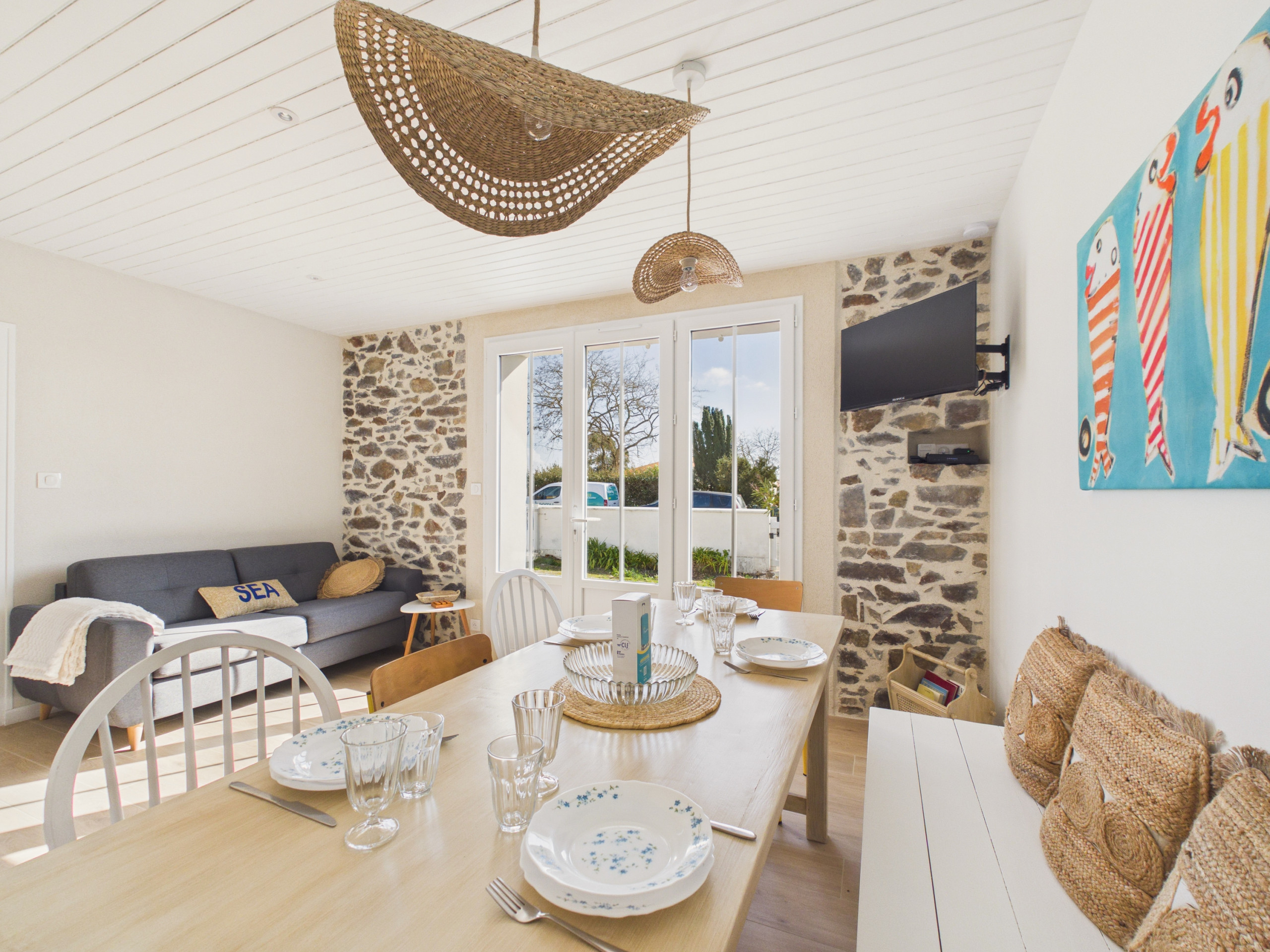 Casa en Brem-sur-Mer - Casa para 7 con jardín cerca del mar