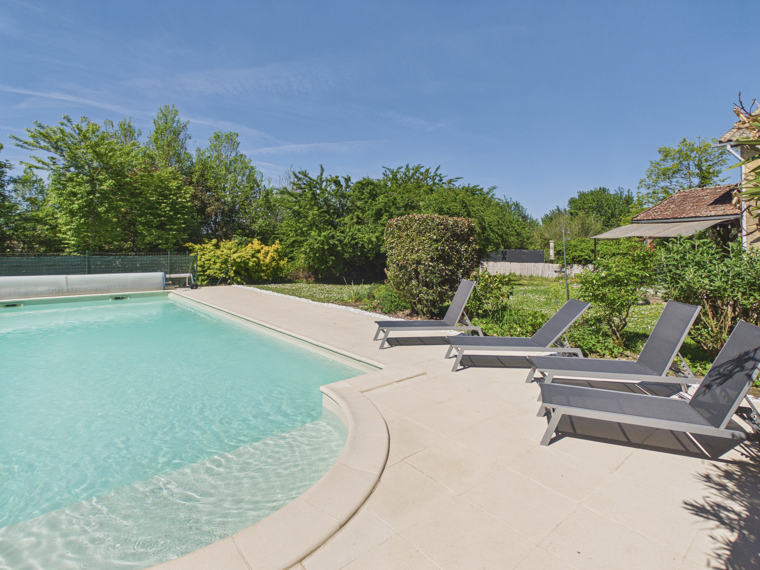 Casa en La Chapelle-Aubareil - Casa con piscina cerca de Lascaux para 6 personas