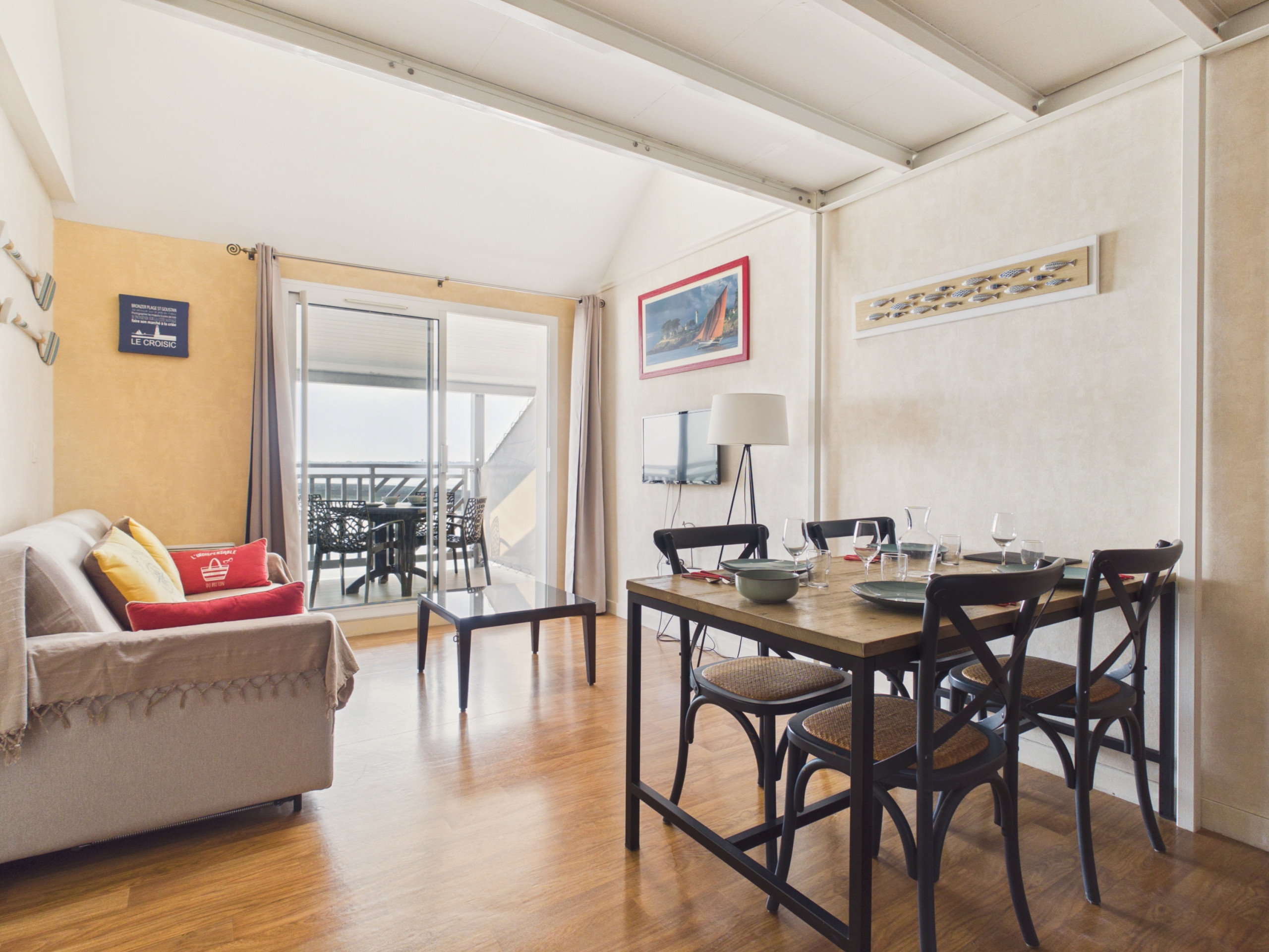 Apartamento en Le Croisic - Balcón con vistas al mar y piscina - Apto. 2