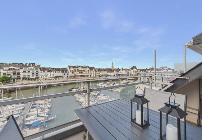 Apartamento en Le Pouliguen - Vista al puerto y playa a 350m-Apartamento para 4