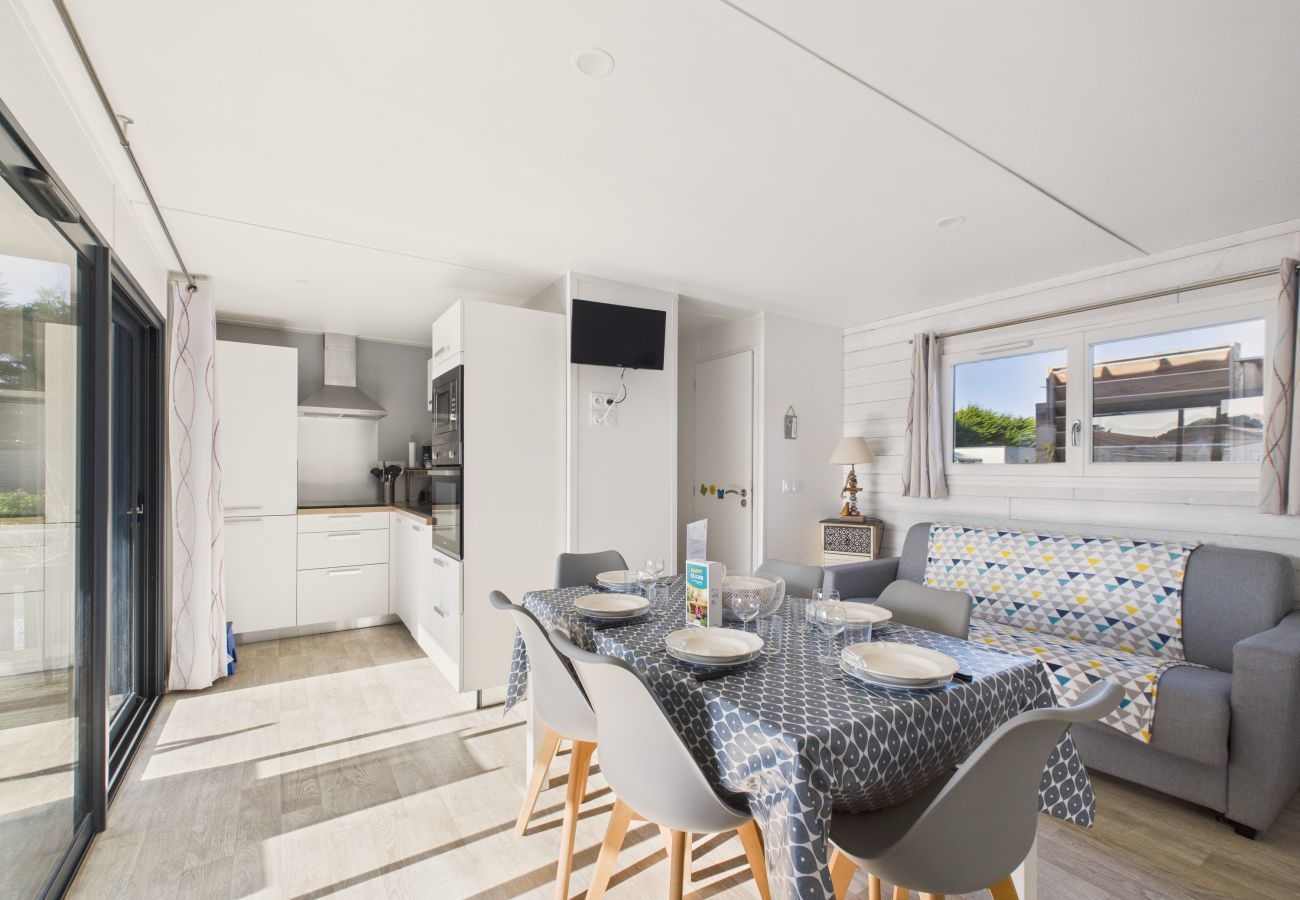 Chalet en Saint-Hilaire-de-Riez - Chalet para 6, finca con piscina