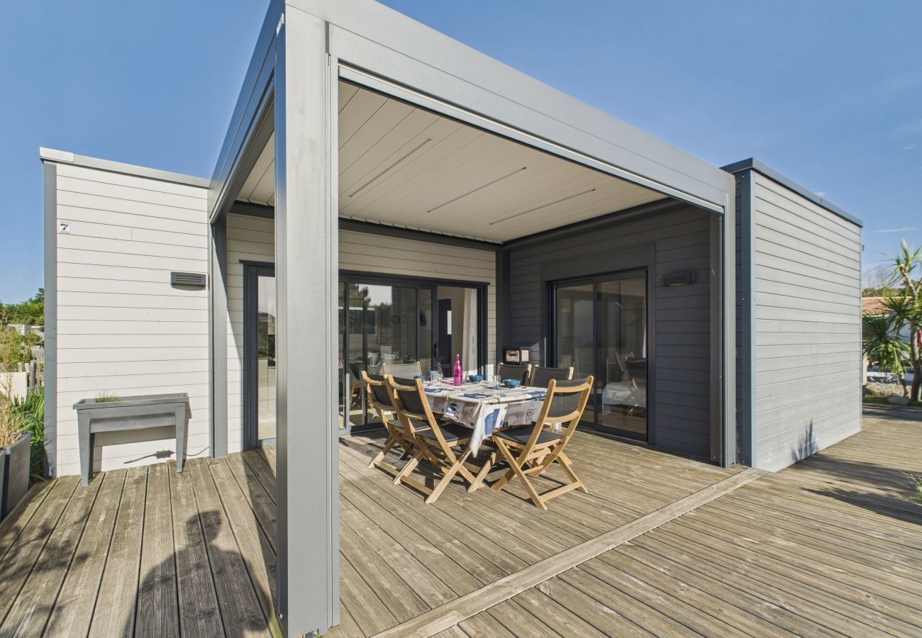 Chalet en Saint-Hilaire-de-Riez - Chalet para 6, finca con piscina