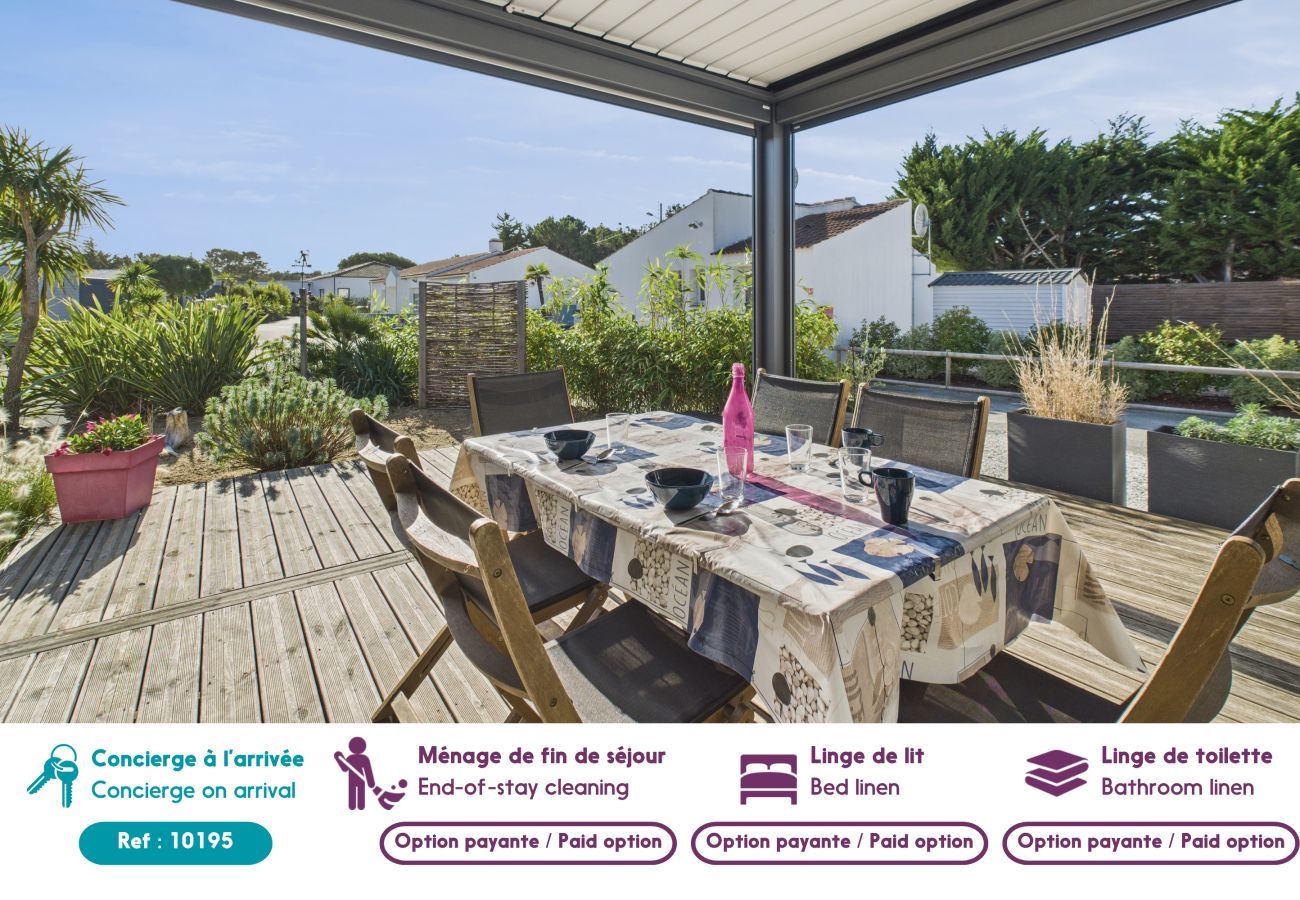 Chalet en Saint-Hilaire-de-Riez - Chalet para 6, finca con piscina