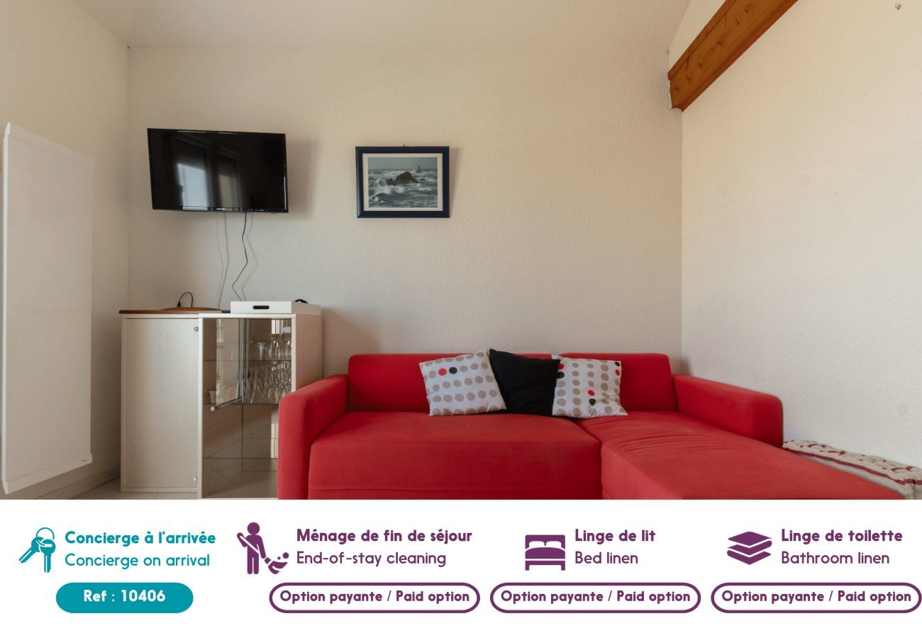 Apartamento en Saint-Hilaire-de-Riez - Piso para 5 con vistas al mar