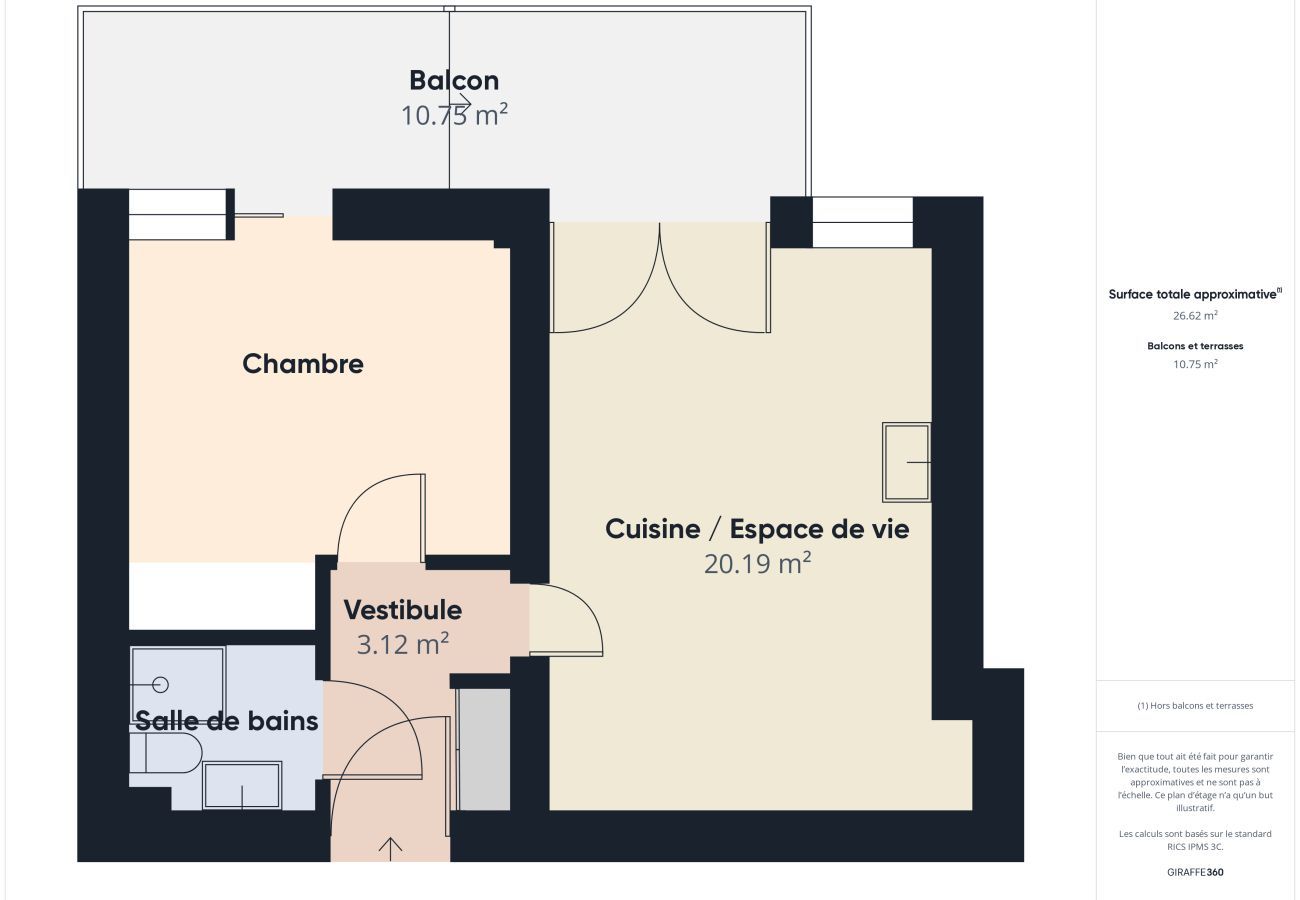 Apartamento en Le Pouliguen - 850m de la playa, apartamento para 4