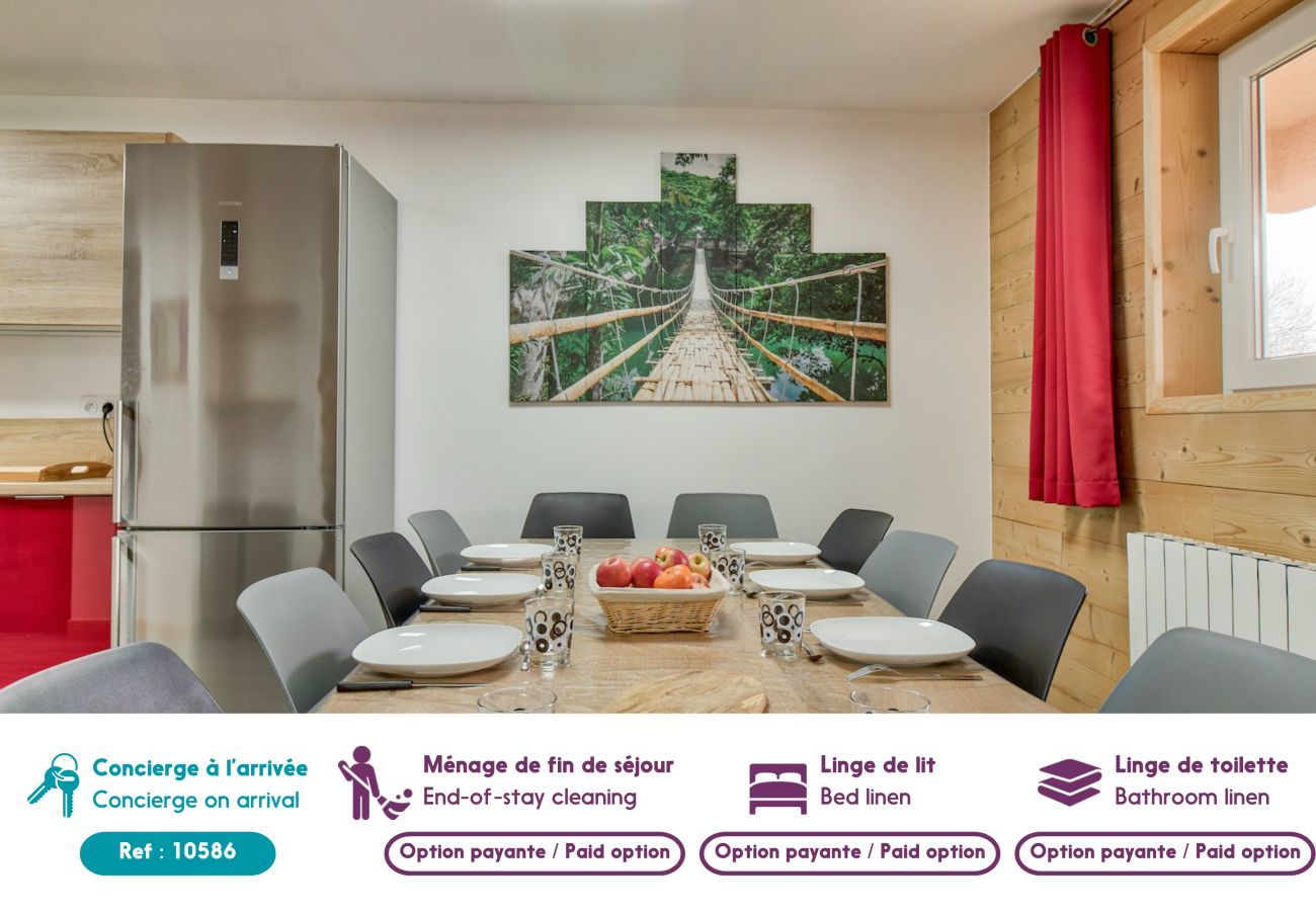 Apartamento en Genos - A 80m de las pistas - Piso para 15 personas