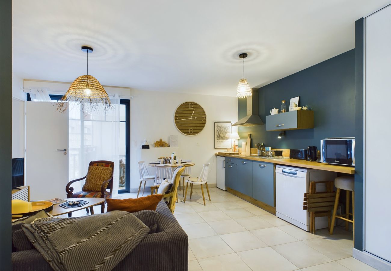 Apartamento en Pléneuf-Val-André - A pie de playa – Piso para dos