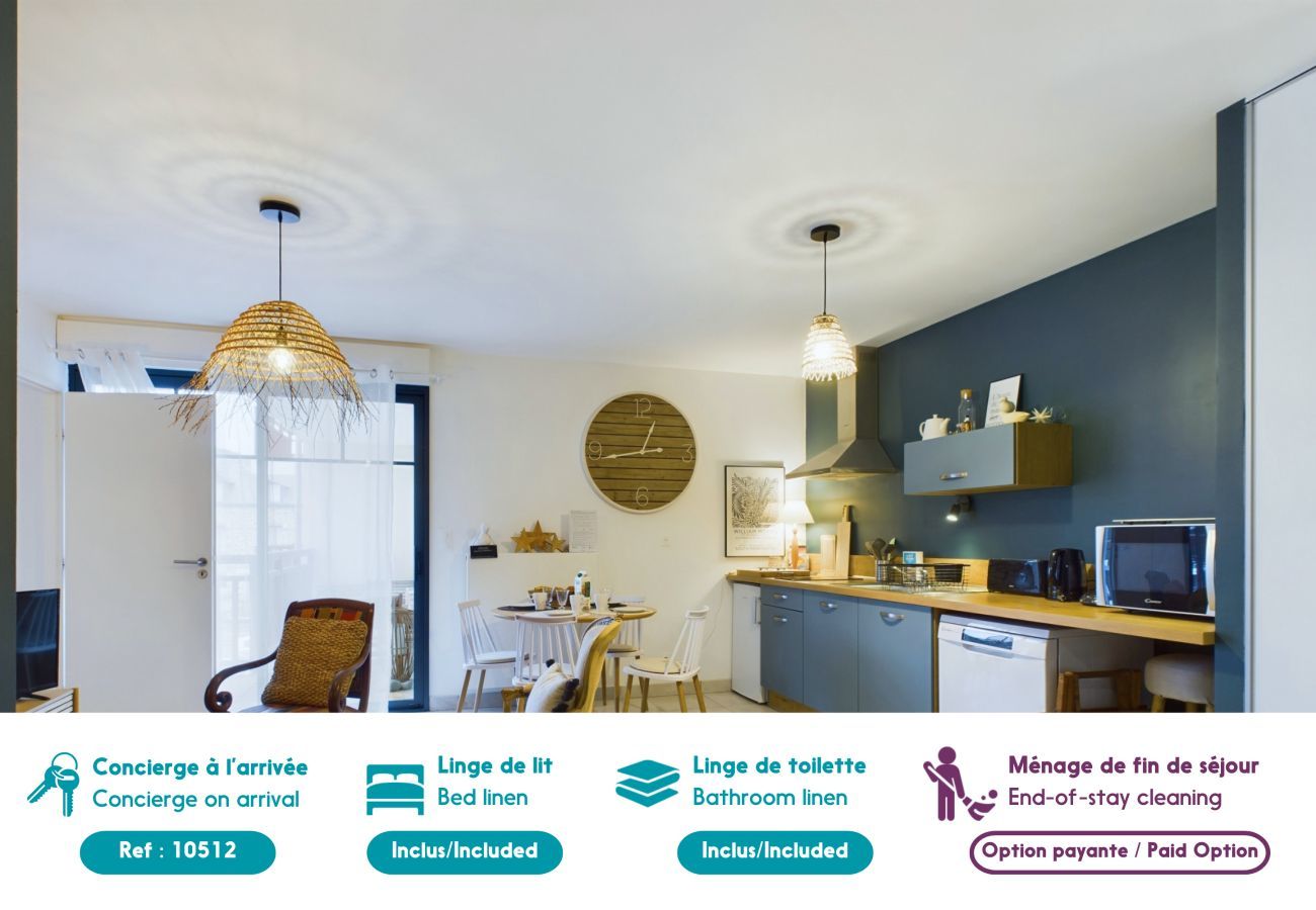 Apartamento en Pléneuf-Val-André - A pie de playa – Piso para dos