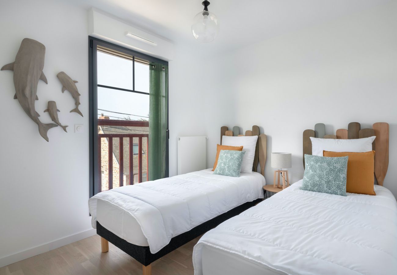 Apartamento en Pléneuf-Val-André - Bonito piso para 6, vista al mar, 50m de la playa