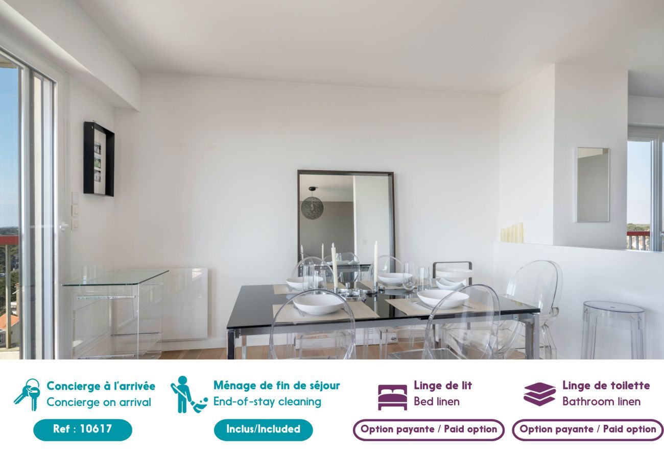 Apartamento en Pornichet - Playa de 350 m, increíble vista de la bahía de La Baule