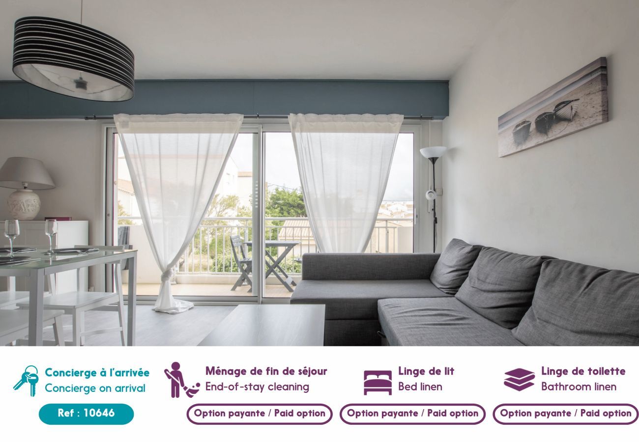 Apartamento en Notre-Dame-de-Monts - A 50m de la playa, piso para 4
