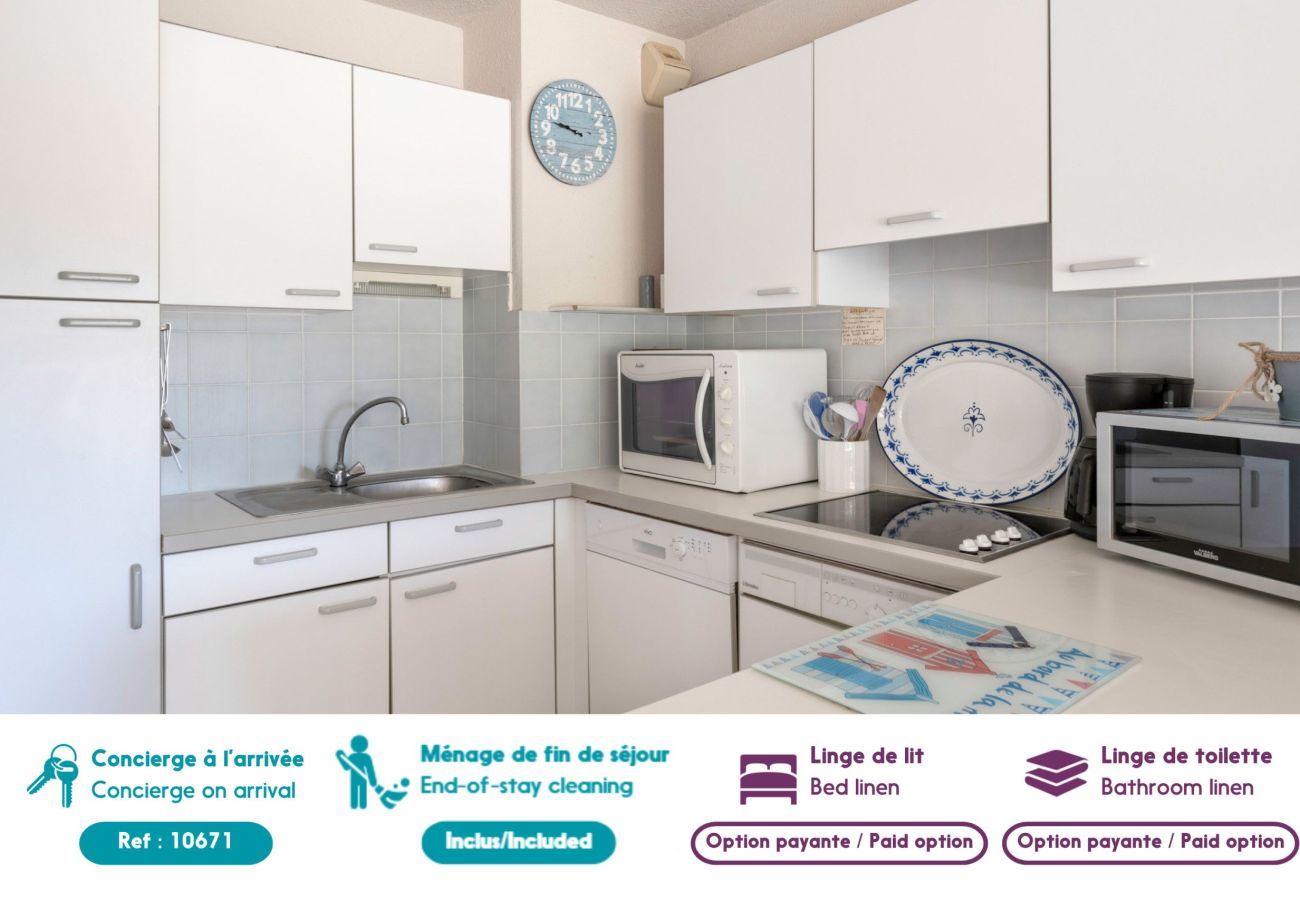 Apartamento en Pornic - Frente al mar, cerca de la playa para 4 personas.