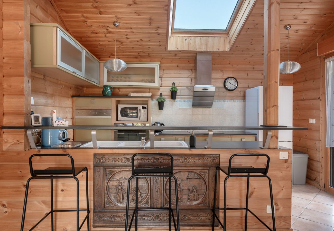 Casa en Sarzeau - Acogedora estancia, casa de madera para 8