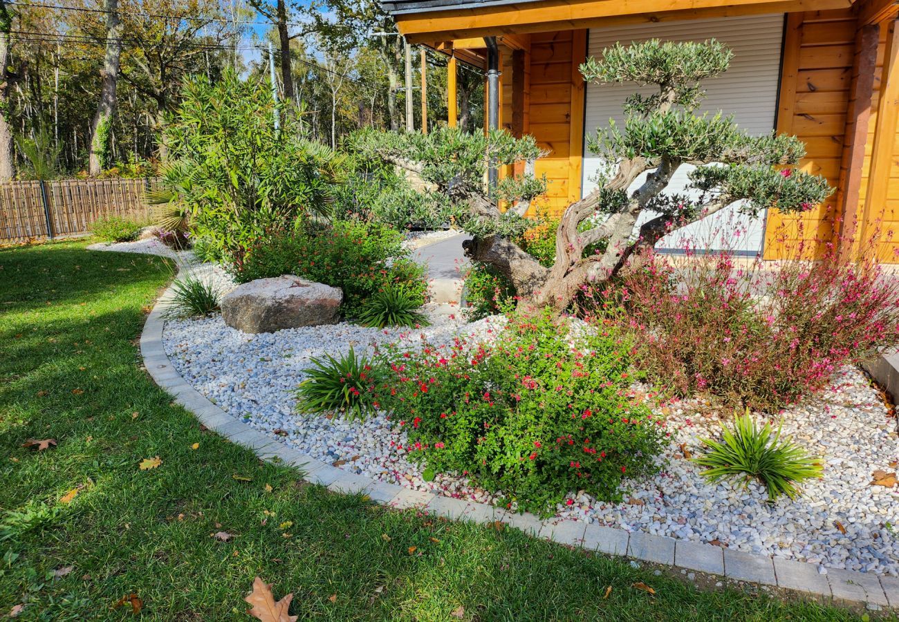 Casa en Sarzeau - Acogedora estancia, casa de madera para 8