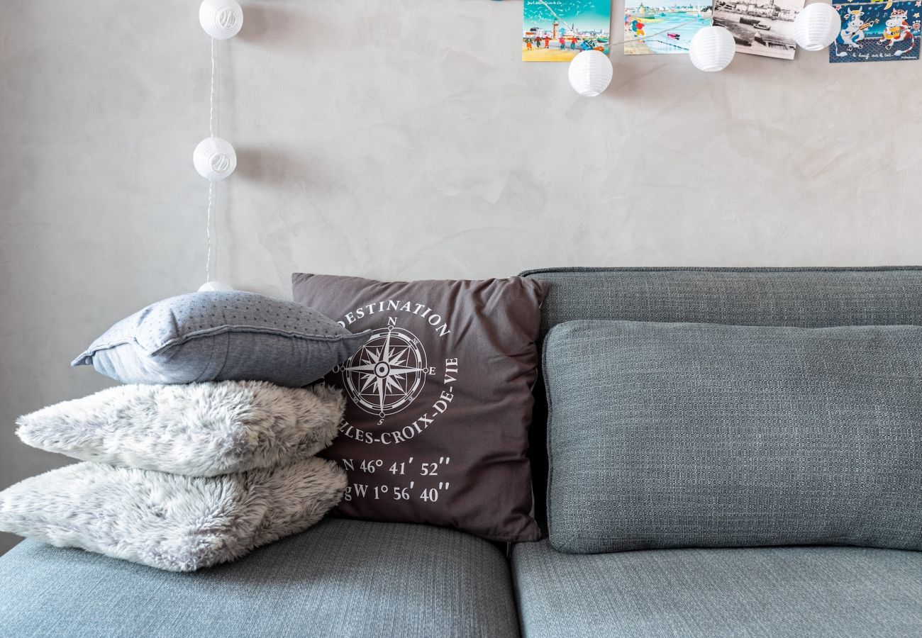 Apartamento en Saint-Gilles-Croix-de-Vie - A 50 m de la Playa Grande, piso para 4