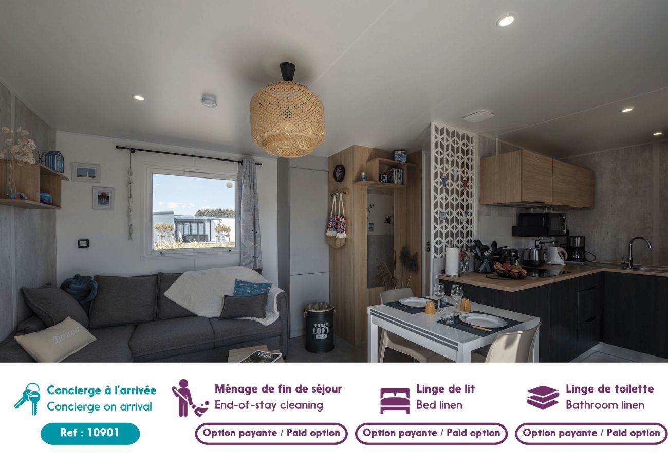 Chalet en Bretignolles-sur-Mer - Chalet para 4 en una residencia con piscina