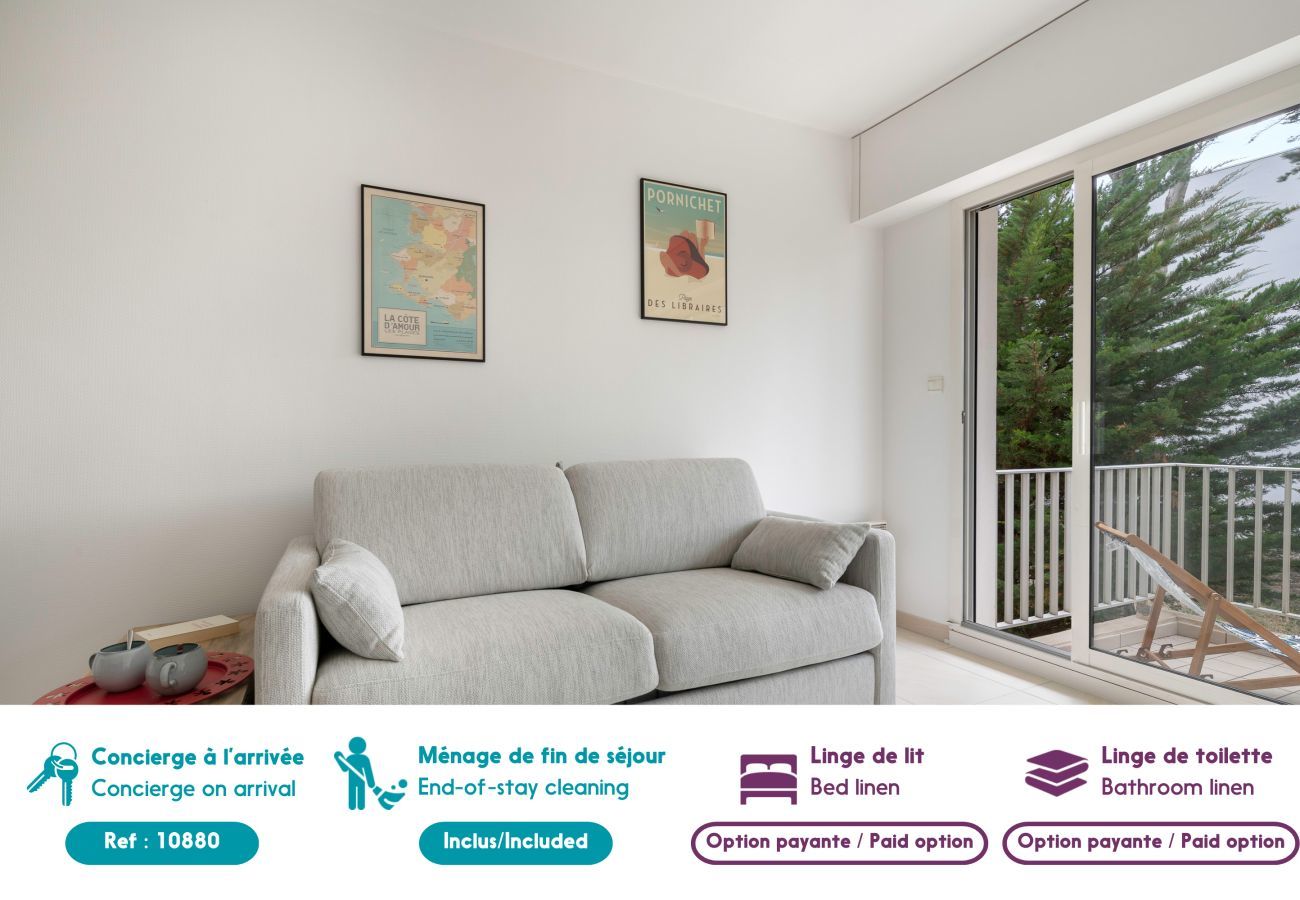 Apartamento en Pornichet - ¡Terraza con vistas al mar para 4!