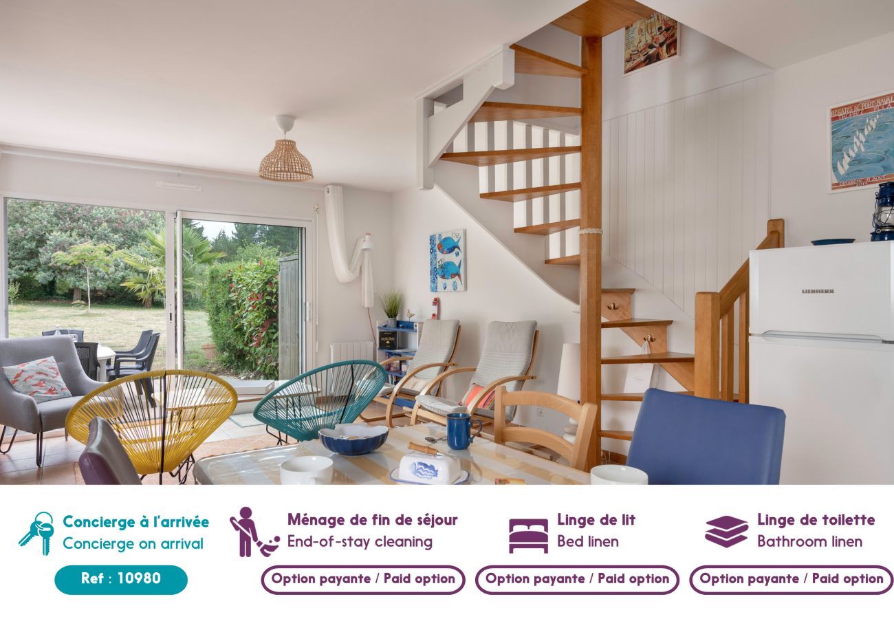 Casa en Arzon - Casa para 5 - Gran jardín - 700m de la playa