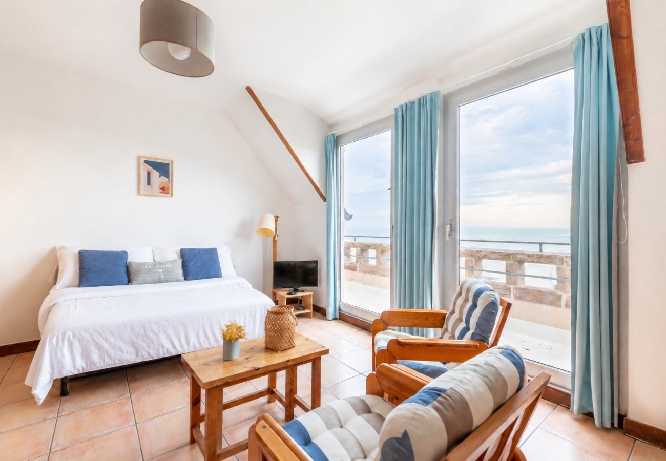 Estudio en Pléneuf-Val-André - Estudio con gran terraza y vistas al mar para 3 