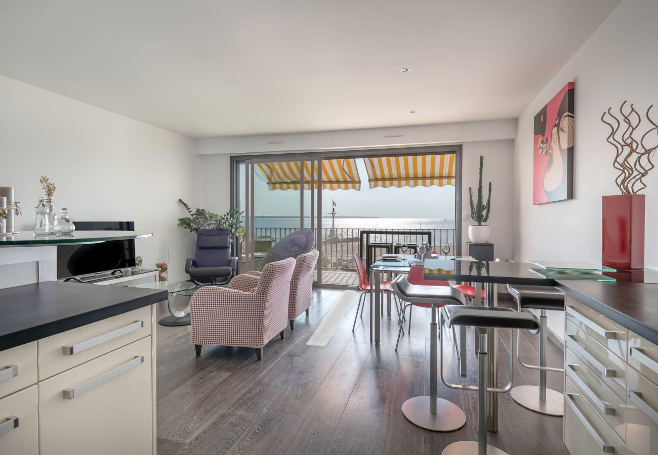 Apartamento en Le Pouliguen - Playa Nau, vista al mar, hermoso apartamento para 6