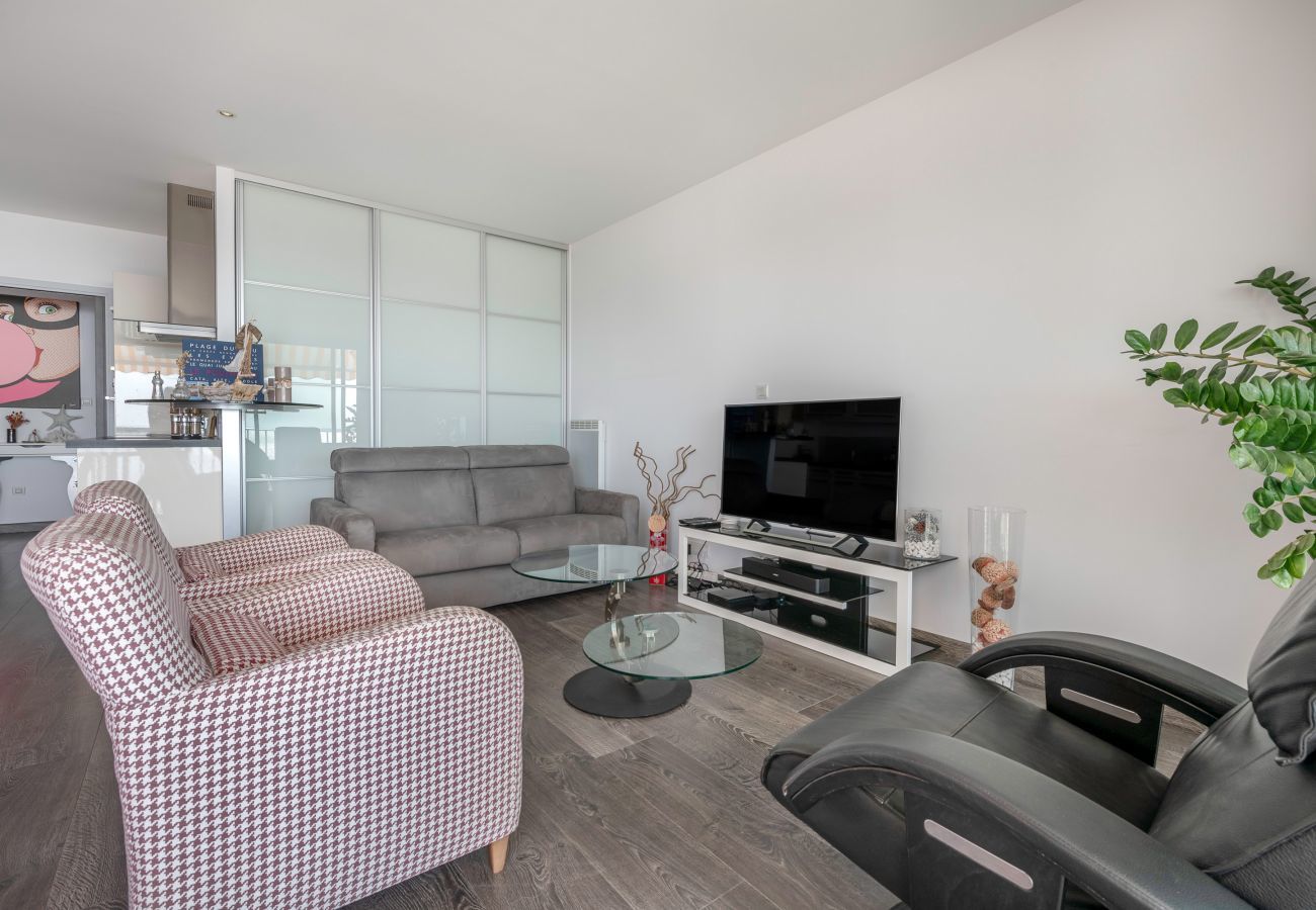 Apartamento en Le Pouliguen - Playa Nau, vista al mar, hermoso apartamento para 6