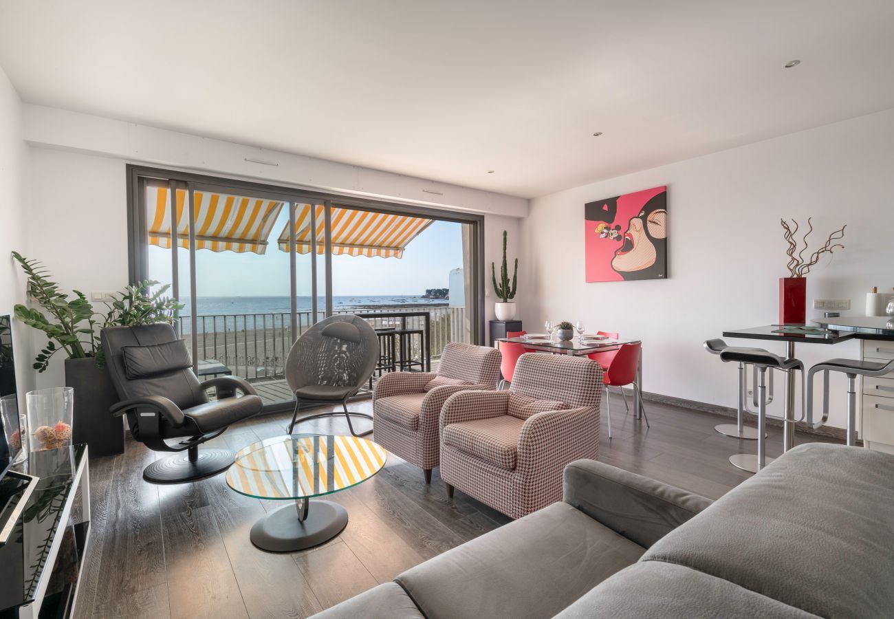 Apartamento en Le Pouliguen - Playa Nau, vista al mar, hermoso apartamento para 6