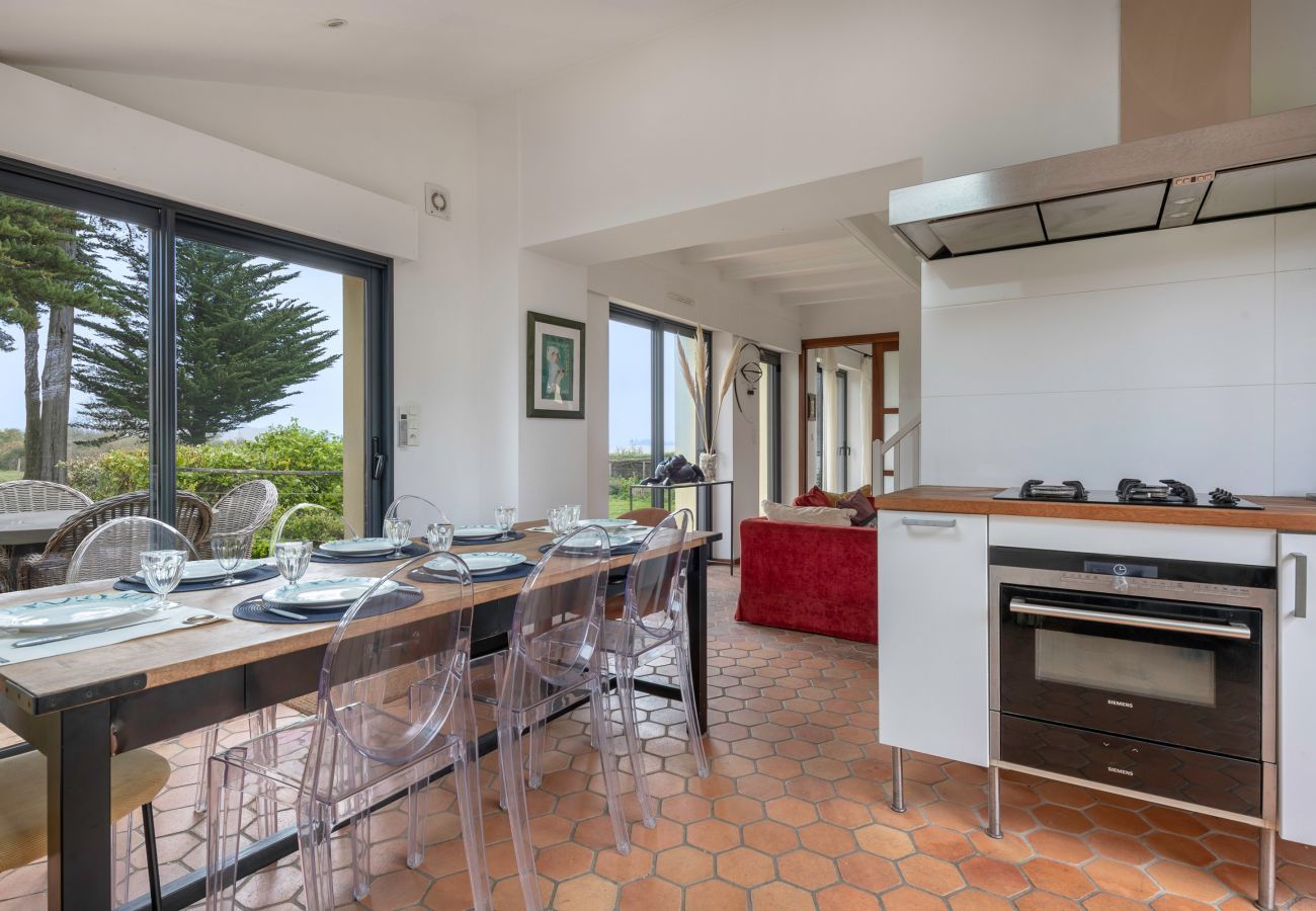 Casa en Arzon - Casa familiar para 8 con vistas al Golfo