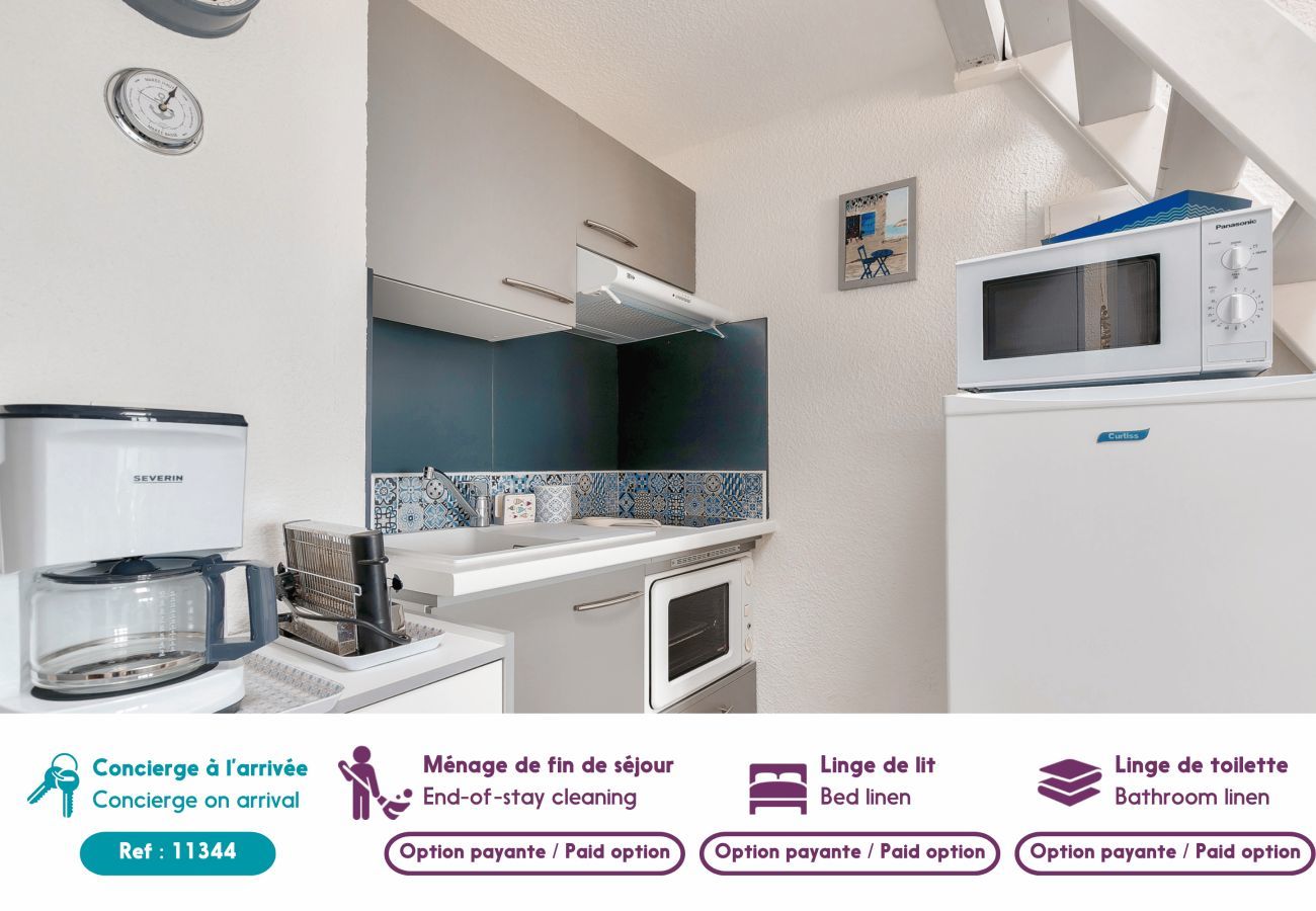 Apartamento en Saint-Hilaire-de-Riez - Frente al mar - Apartamento para 4 en la corniche