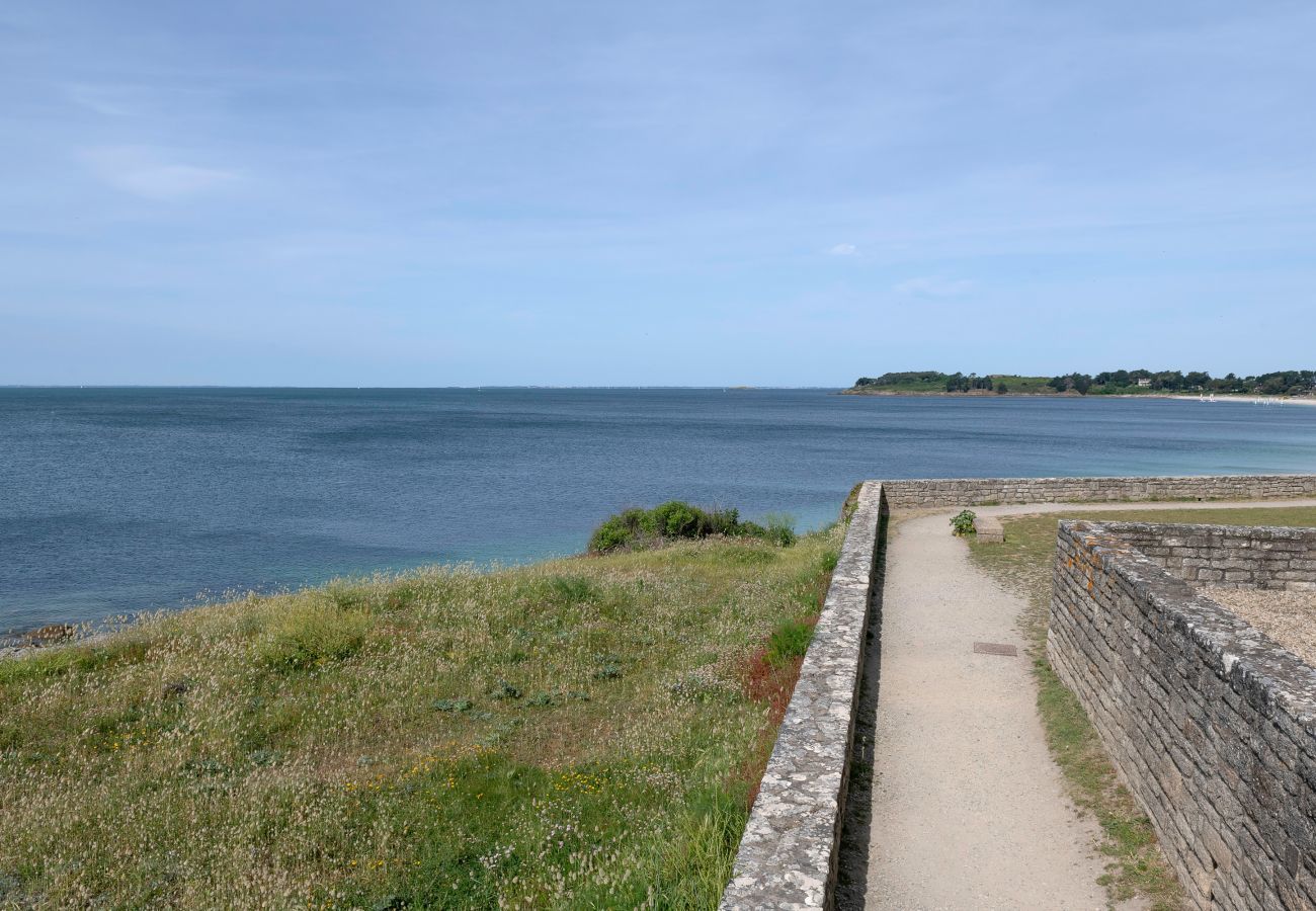 Apartamento en Arzon - Apartamento con vistas al mar, a pie de playas