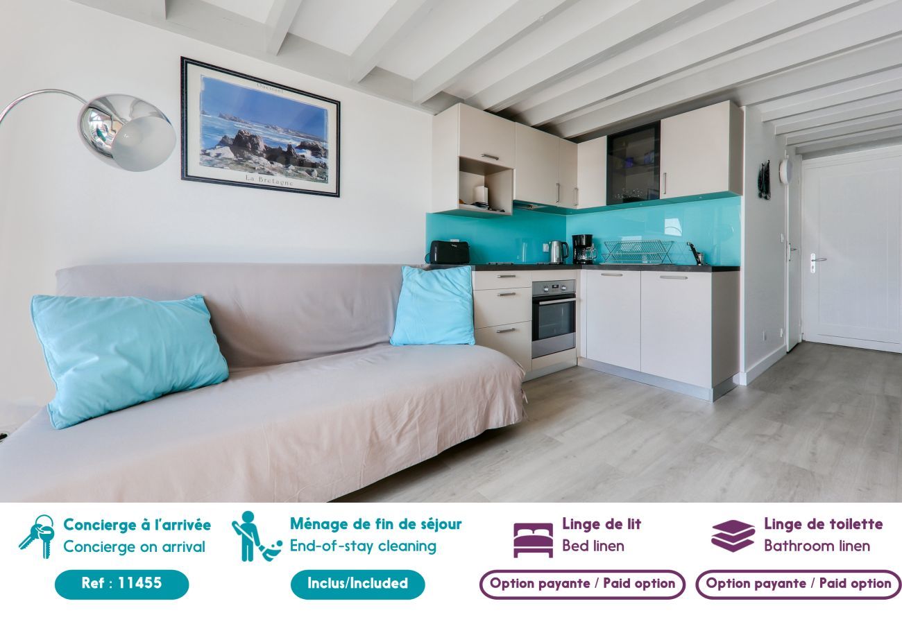Apartamento en Carnac - 100m de la playa, Carnac, duplex vista mar para 3