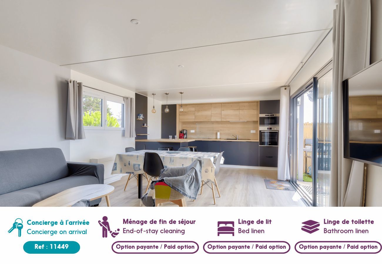 Chalet en Bretignolles-sur-Mer - Residencia con piscina, chalet para 4