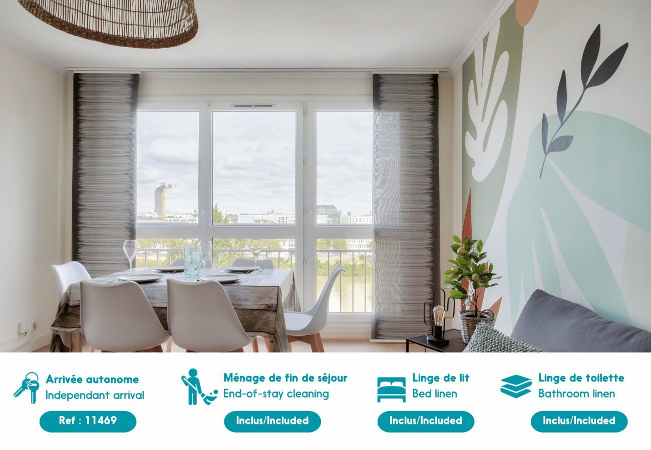 Apartamento en Nantes - Escapada a la isla de Nantes con vistas al Loira