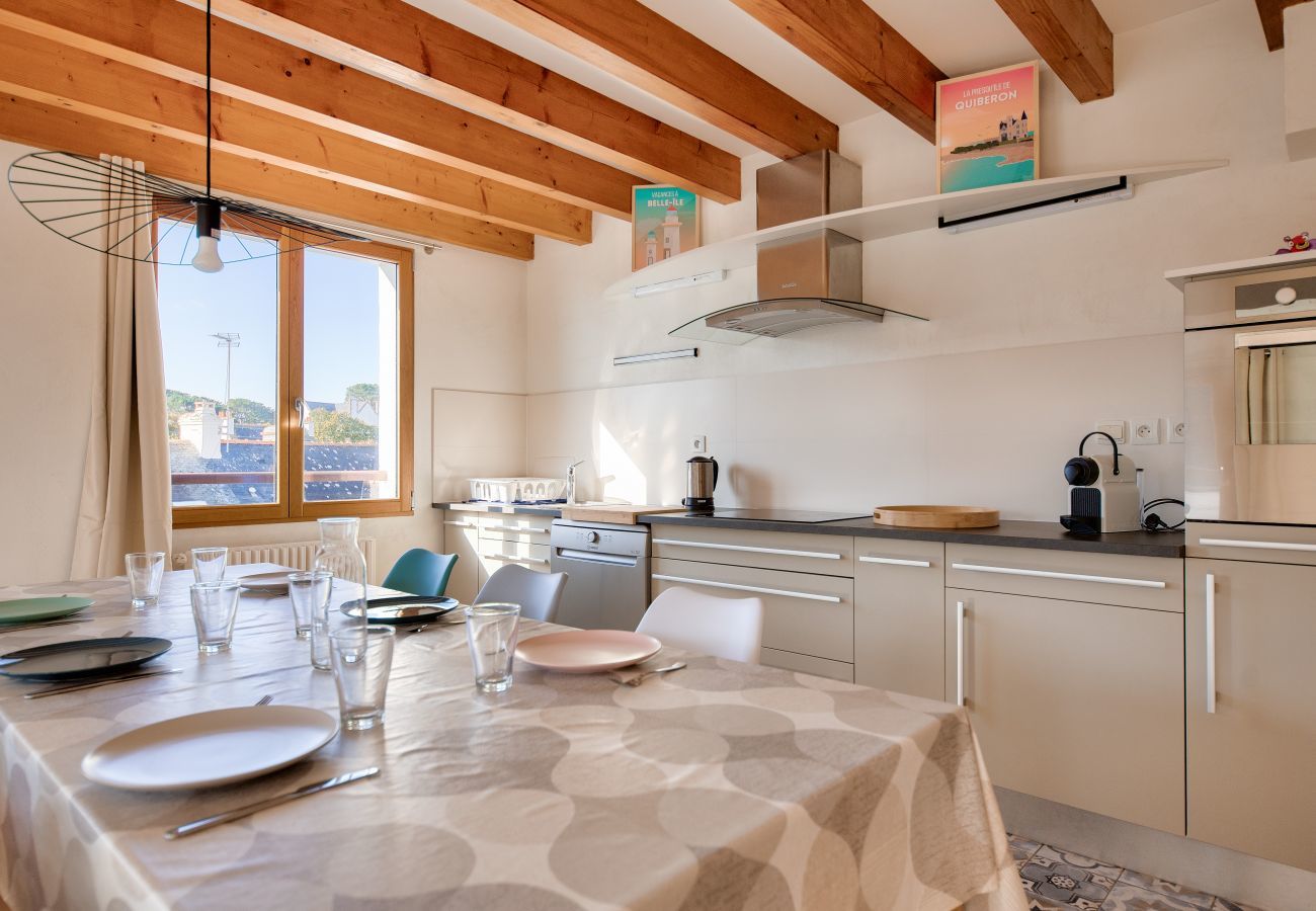 Casa en Saint-Pierre-Quiberon - Vista al mar - Casa para 7 con balcón