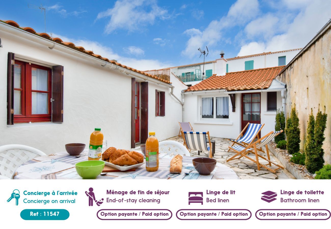 Casa en Noirmoutier-en-l´Ile - Centro ciudad - Casa para 4 con bonito patio
