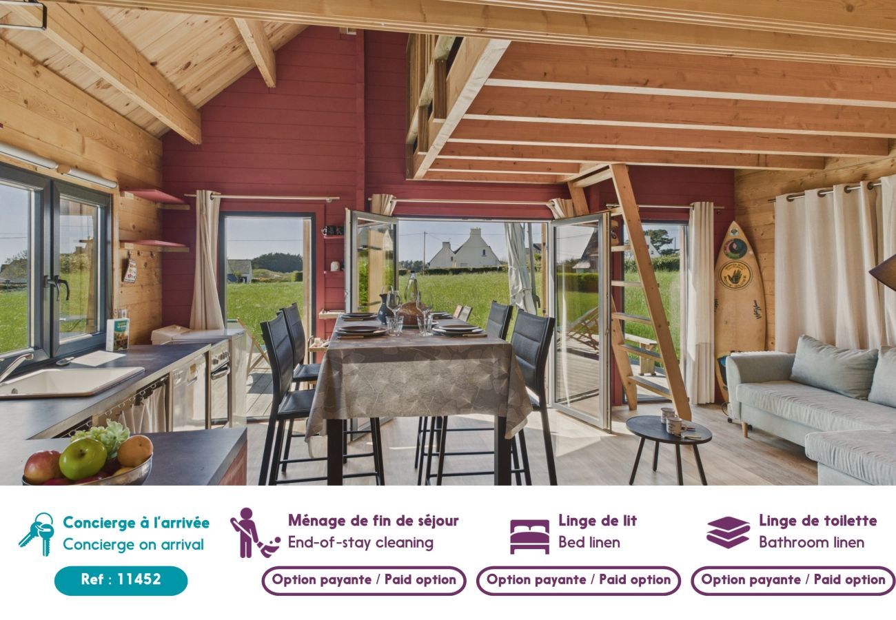 Chalet en Penmarch - 650m Ster playa, chalet con terraza para 4