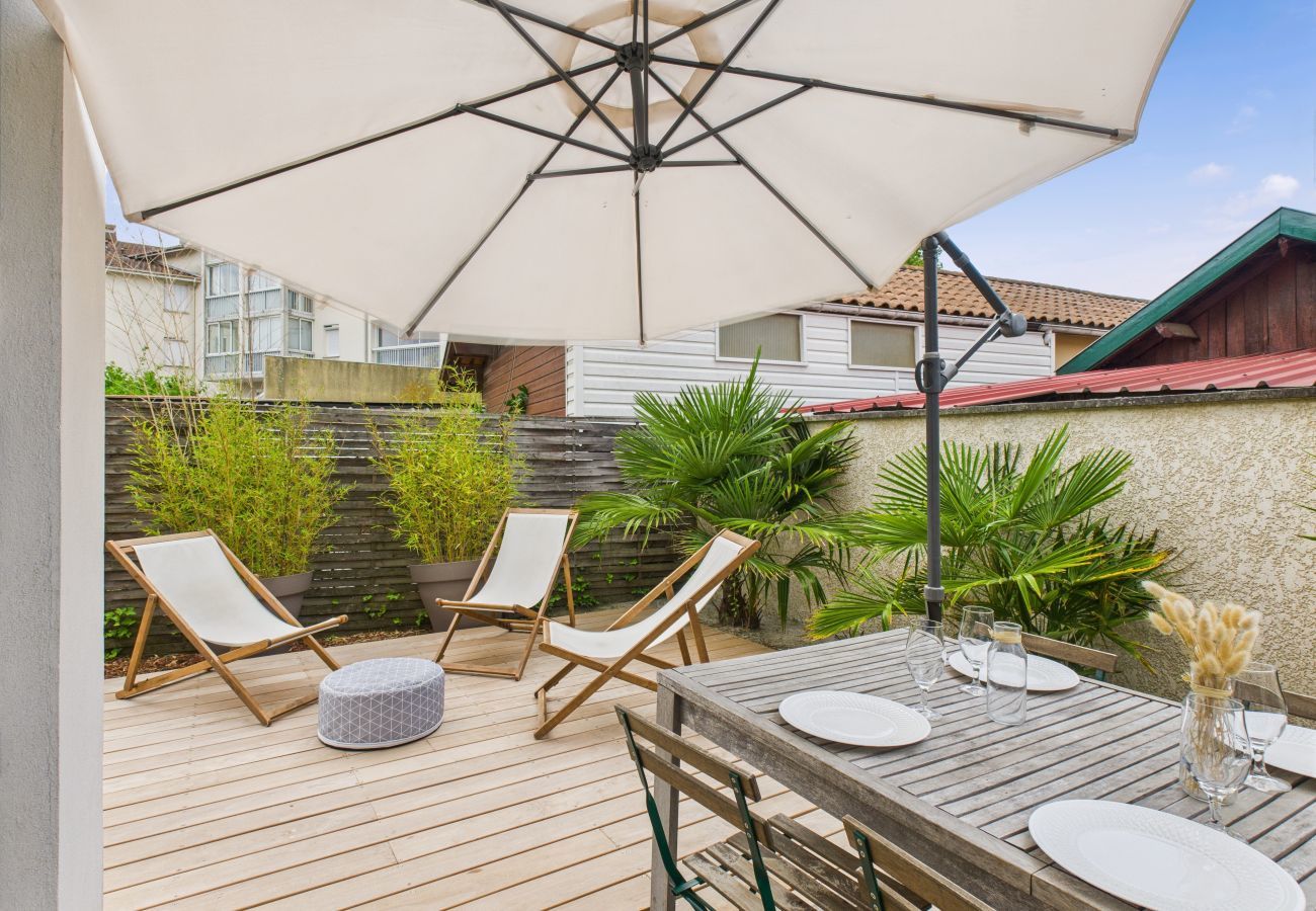 Casa en Lanton - A 300m de la playa, casa para 7 con piscina