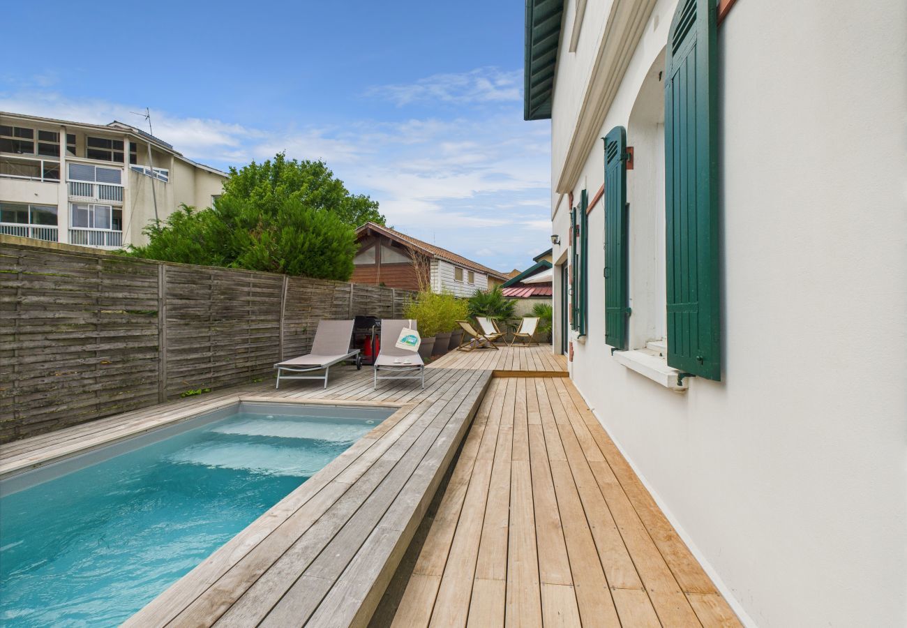 Casa en Lanton - A 300m de la playa, casa para 7 con piscina