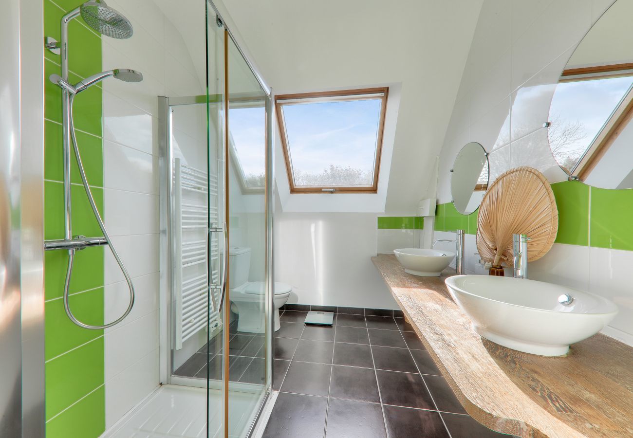Casa en Saint-Armel - Casa con piscina para diez personas