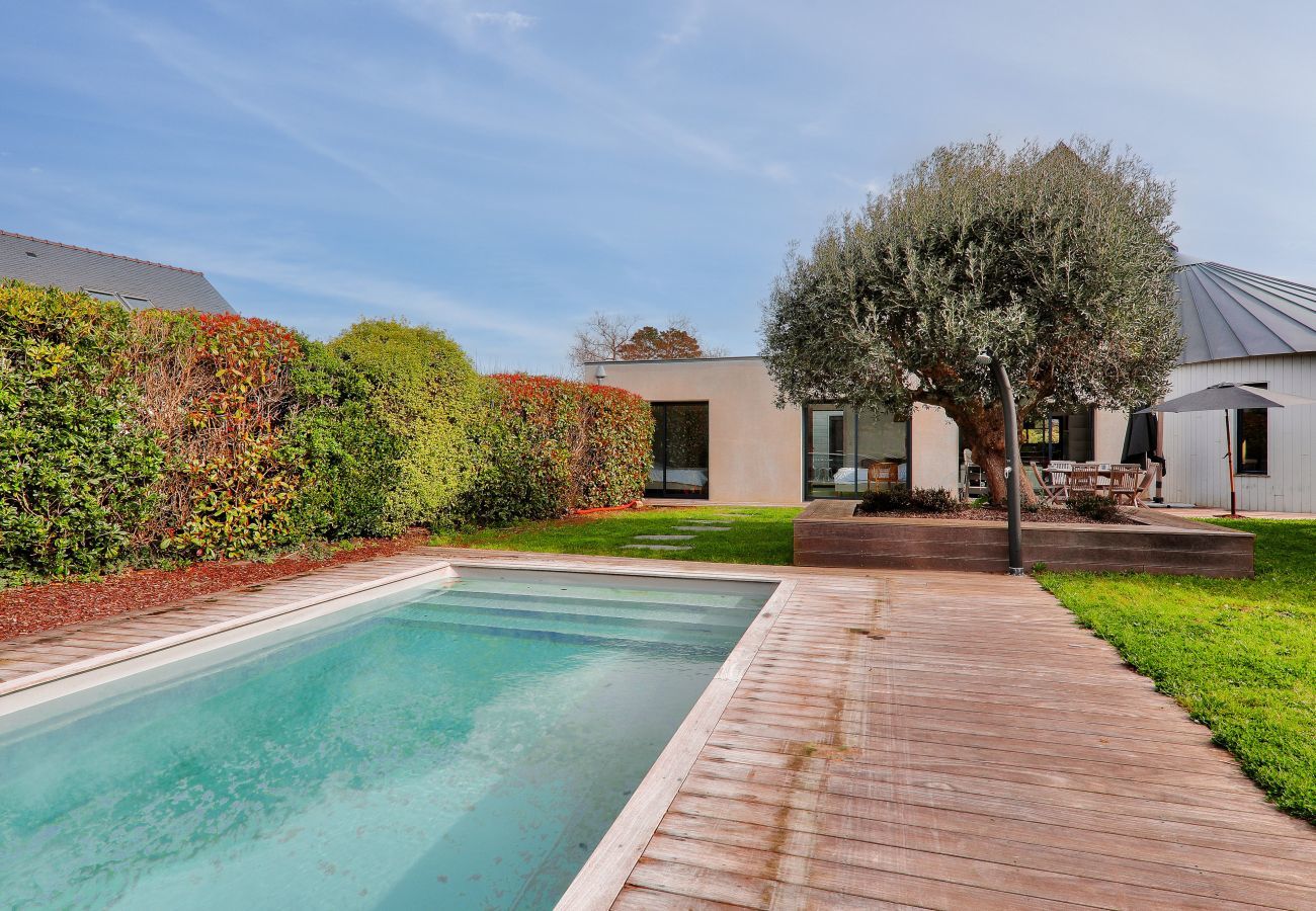 Casa en Saint-Armel - Casa con piscina para diez personas